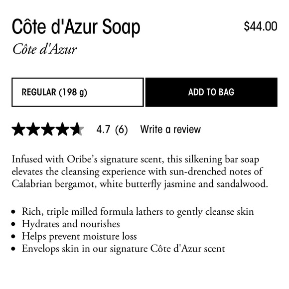New Oribe Côte d'Azur Soap - Picture 5 of 5